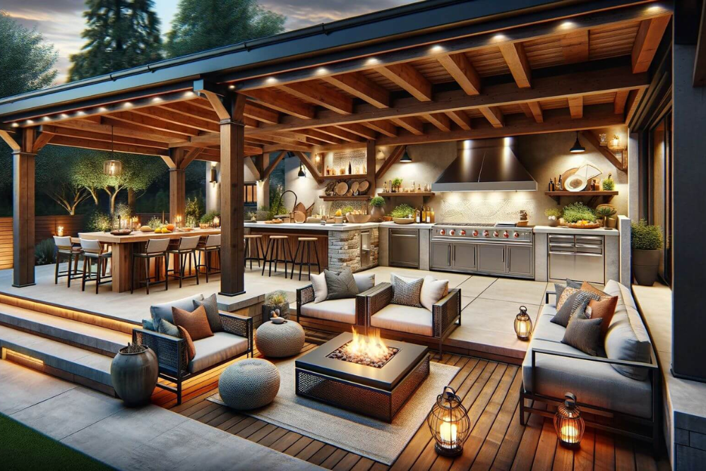 Outdoor Kitchen for Modern Homes